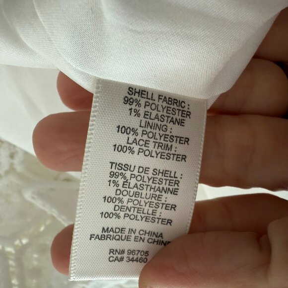 Rebecca Taylor white textured pencil midi skirt size 4 - Picture 6 of 6